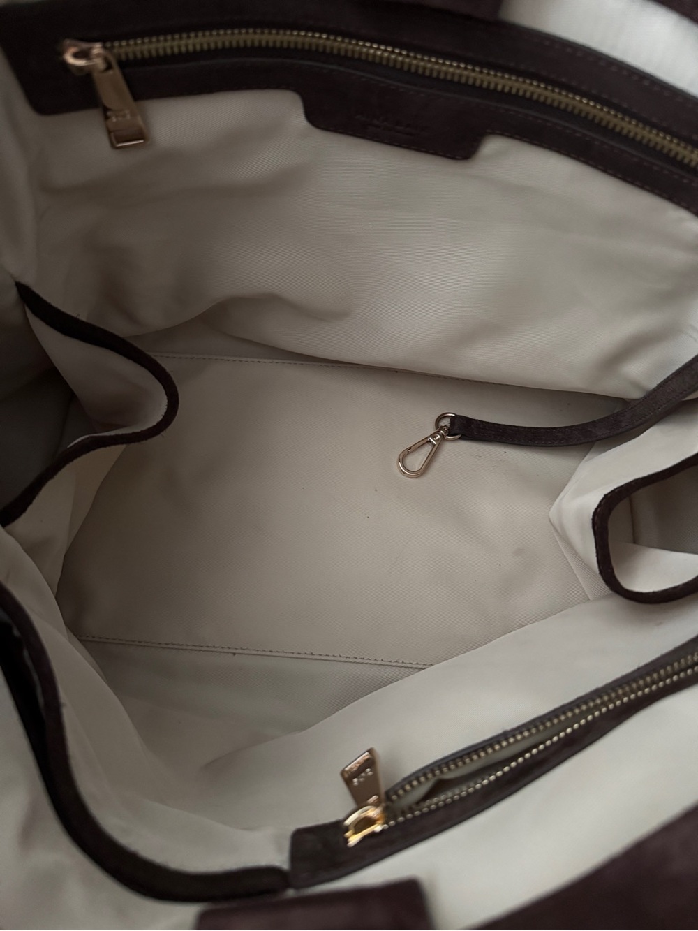 Mina baie harlow midi Suede Shoulder Bag - Picture 3 of 5